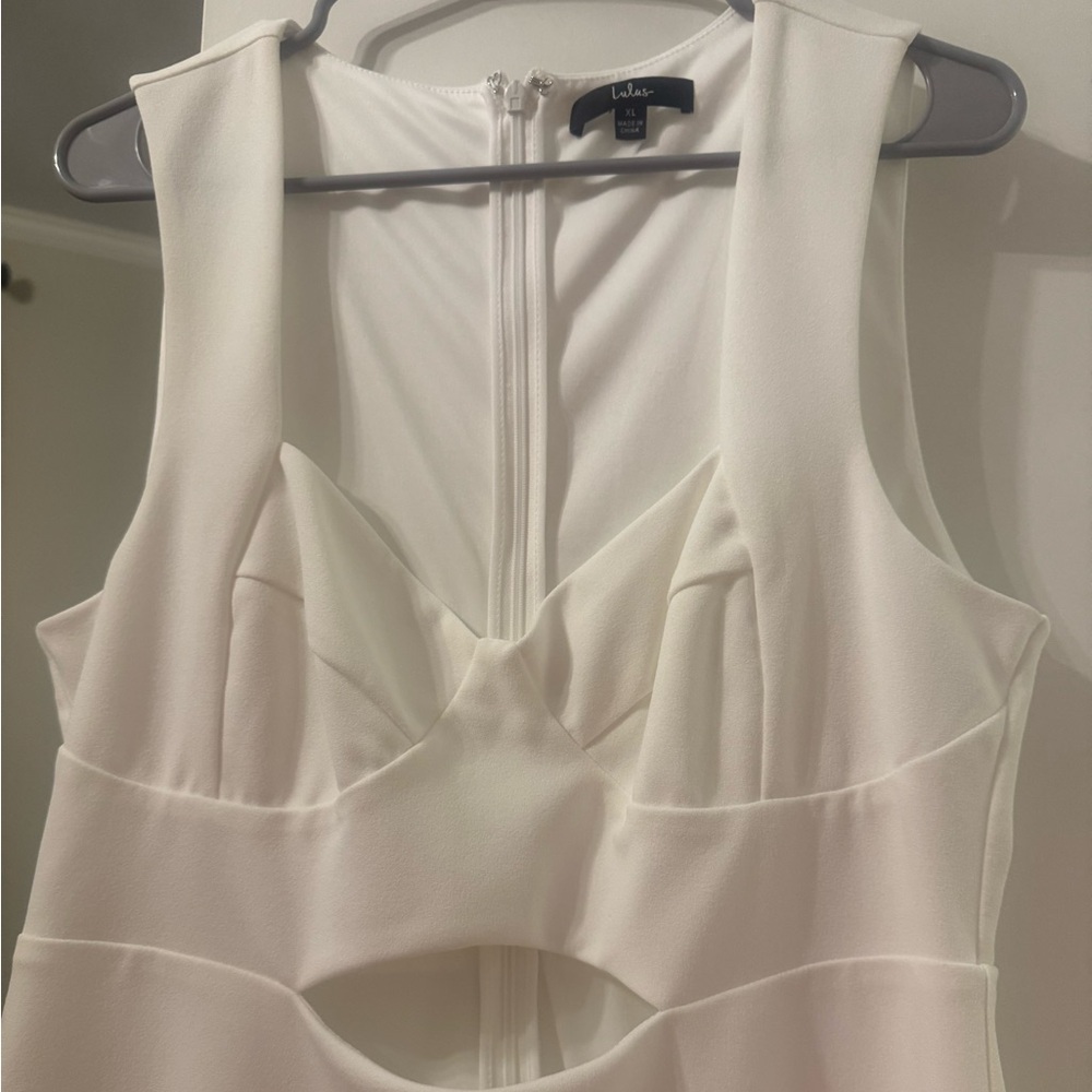 Lulu's Cream Zip-Up Dress - Picture 3 of 3